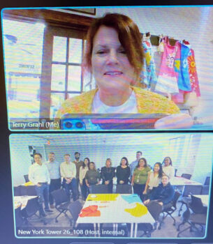 With American Express, New York